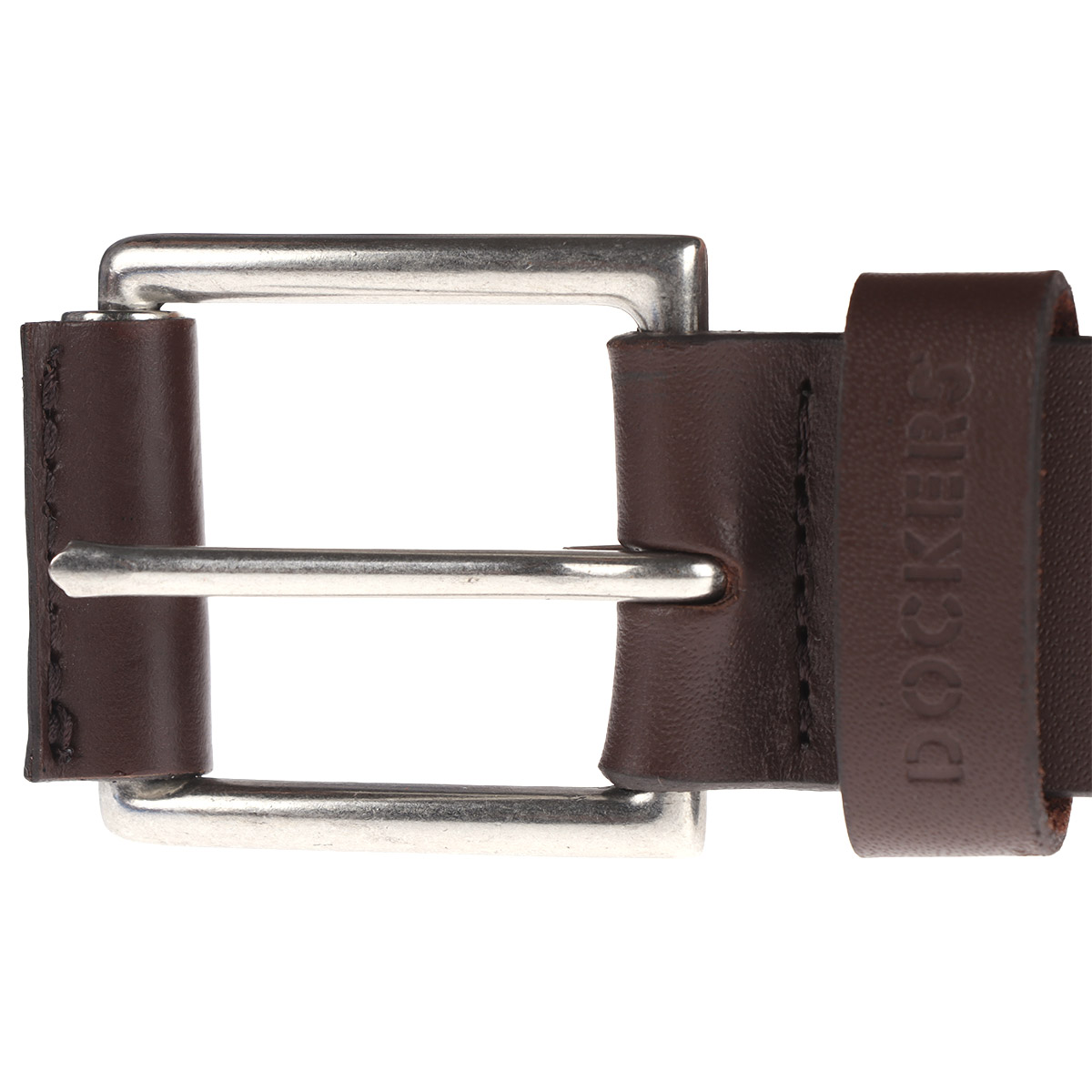 Cintur&oacute;n Una Cara Caf&eacute; con Hebilla Dockers para Hombre image number null