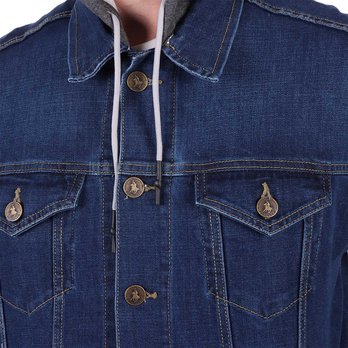 Chamarra Denim con Capucha Royal Polo Club para Hombre image number null