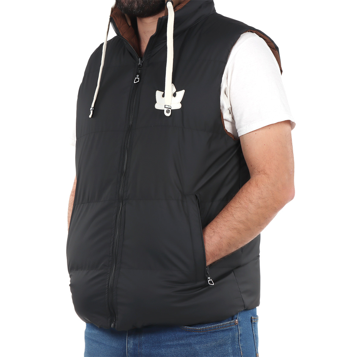 Chaleco Capitonado Cierre y Capucha Roosevelt para Hombre image number null