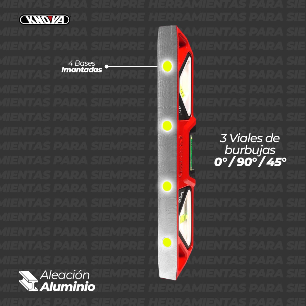 Nivel de Aluminio Knova Doble Vista 10 image number null