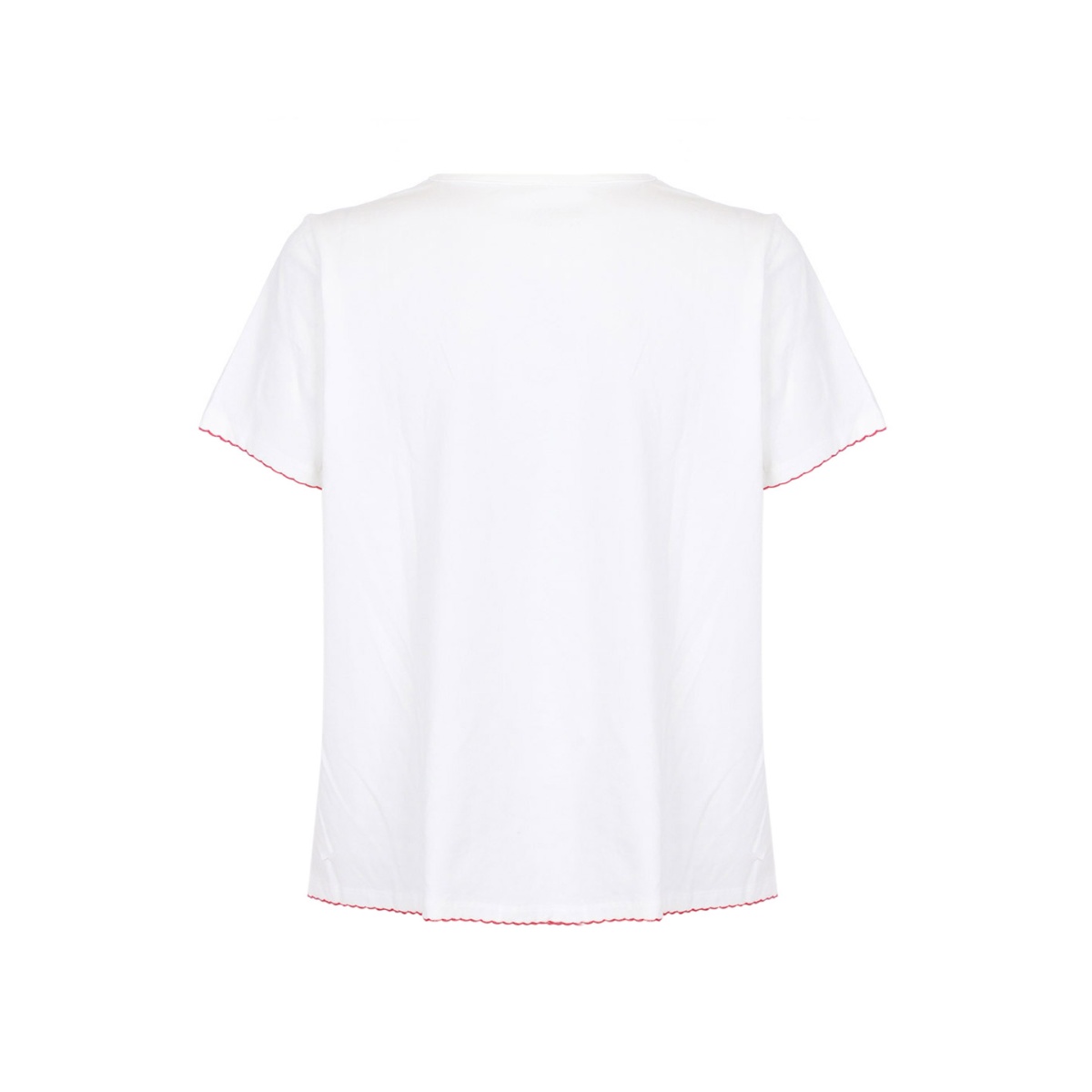 Playera Manga Corta Picueta En Manga Jeanious Para Mujer Curvy image number null
