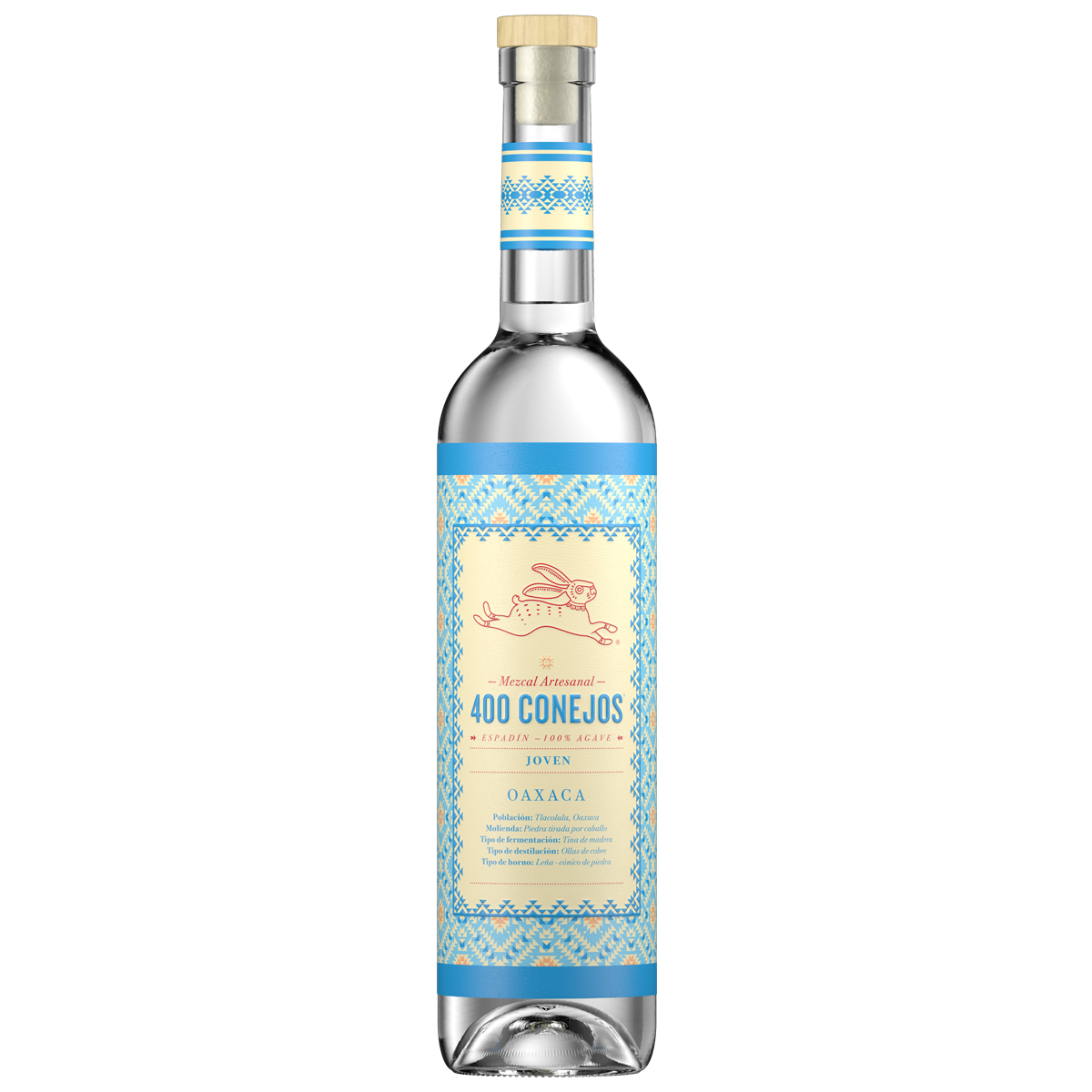 Mezcal Artesanal 400 Conejos Joven Oaxaca 700ml image number null