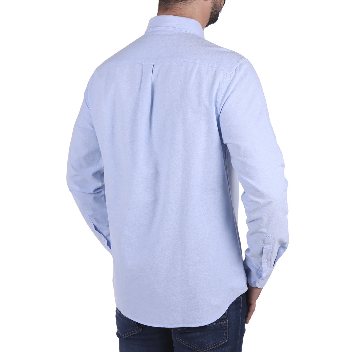 Camisa Oxford Manga Larga Dise&ntilde;o Liso Jeanius para Hombre image number null