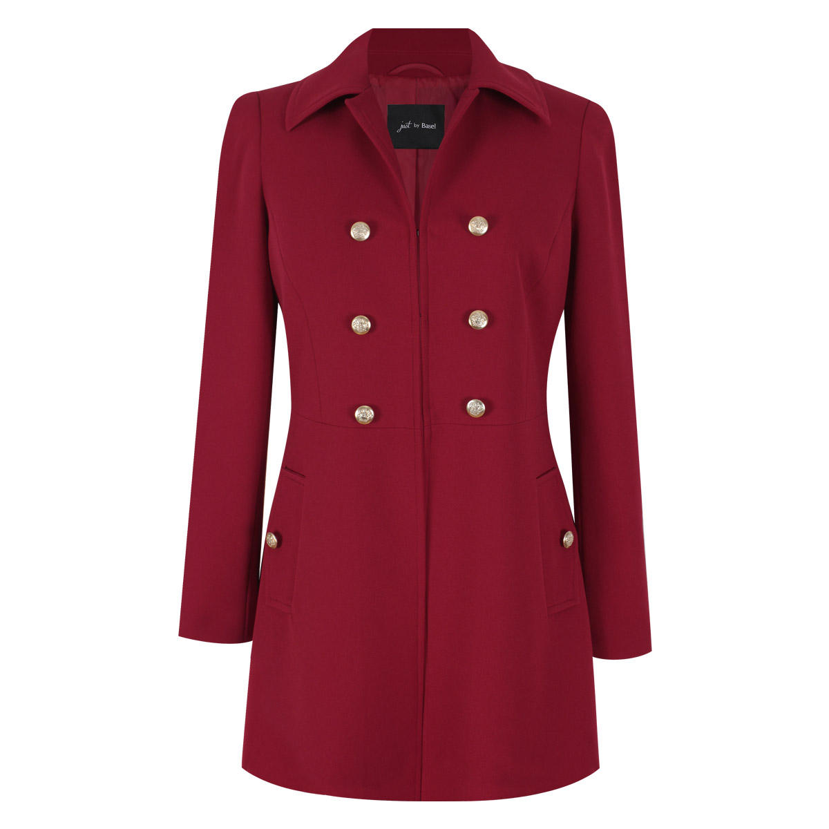 Saco 3/4 con doble botonadura para Mujer Petite JUST BY BASEL image number null
