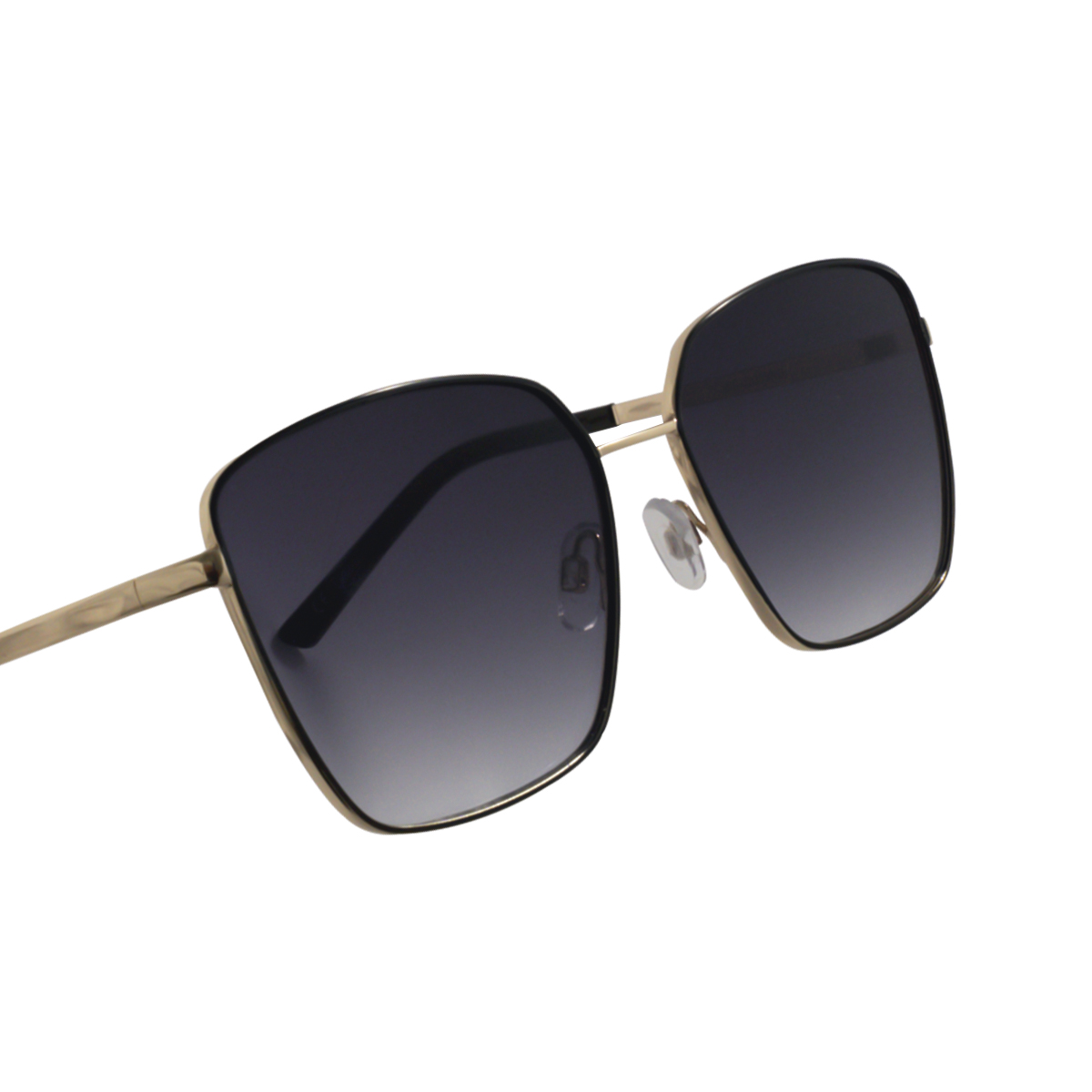 Lentes de Sol cuadrados metal dorado-negro Emanuel Ungaro image number null
