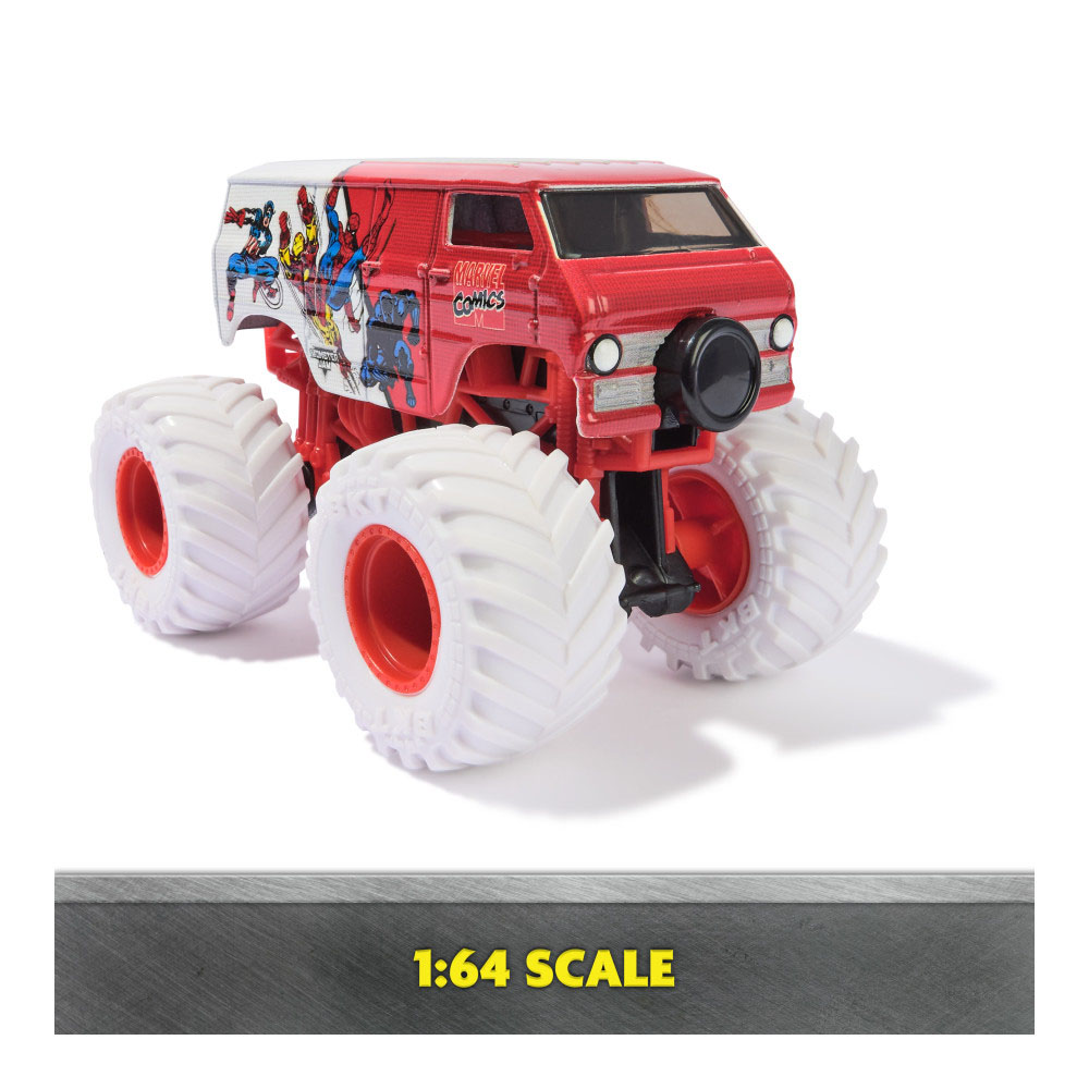 Monster Jam 1:64 Paquete de 5 h&eacute;roes Marvel SPIN MASTER image number null