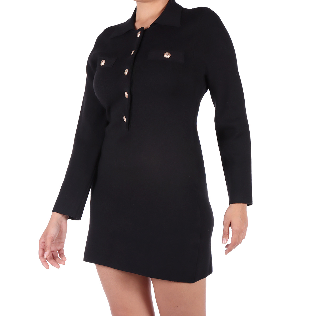 Vestido Cuello Polo Botones Ann Miller para Mujer Petite image number null