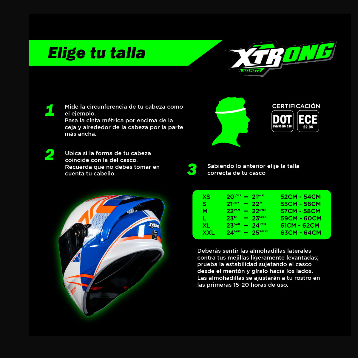 CASCO ABATIBLE XTR-128 PHANTOM FLOWING BLANCO ROJO image number null