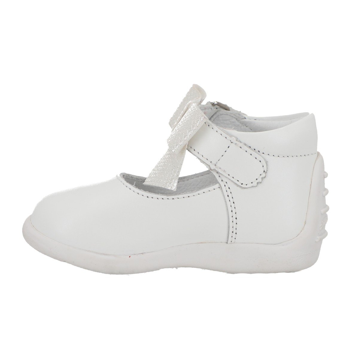 Zapato Blanco Ceremonia Andanenes con Aplicaci&oacute;n Mo&ntilde;o para Beb&eacute; Ni&ntilde;a image number null