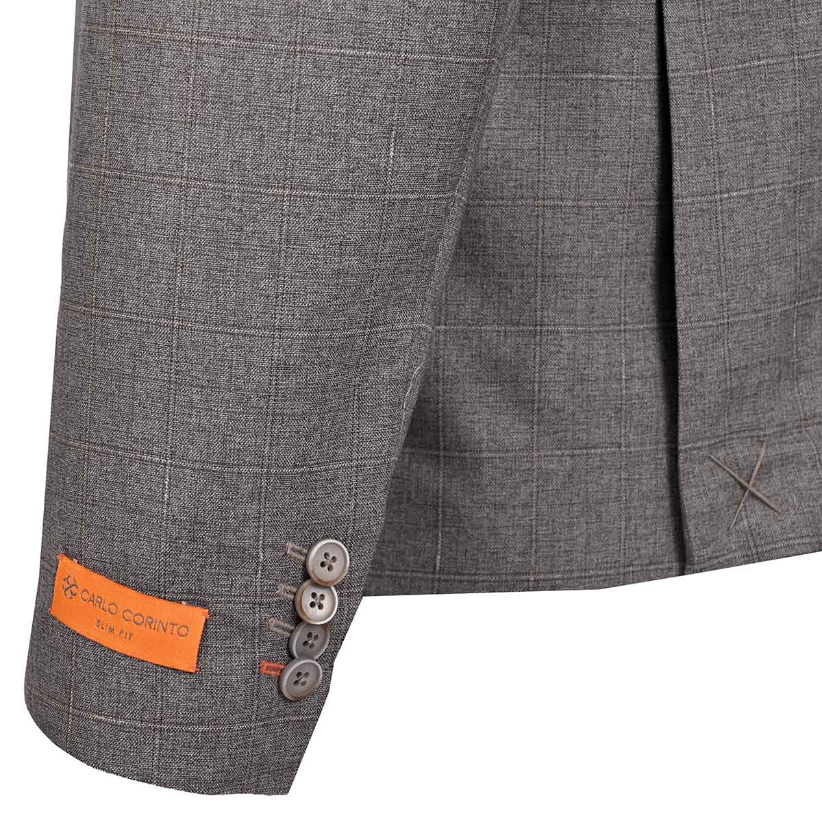 Saco en Casimir Carlo Coritno Cuadros Gris para Hombre Plus image number null