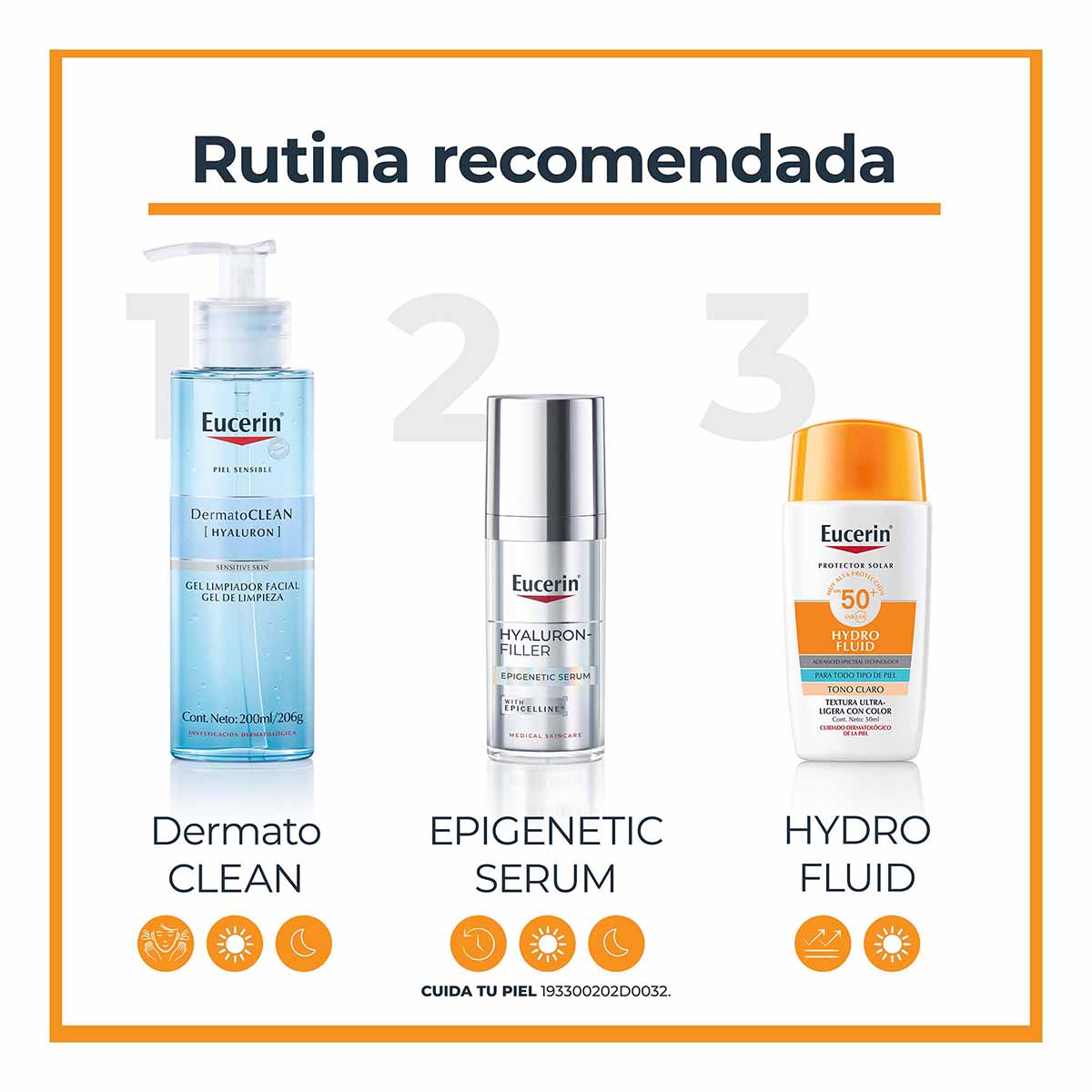 Eucerin Sun Hydrofluid Tono Claro FPS50+ image number null