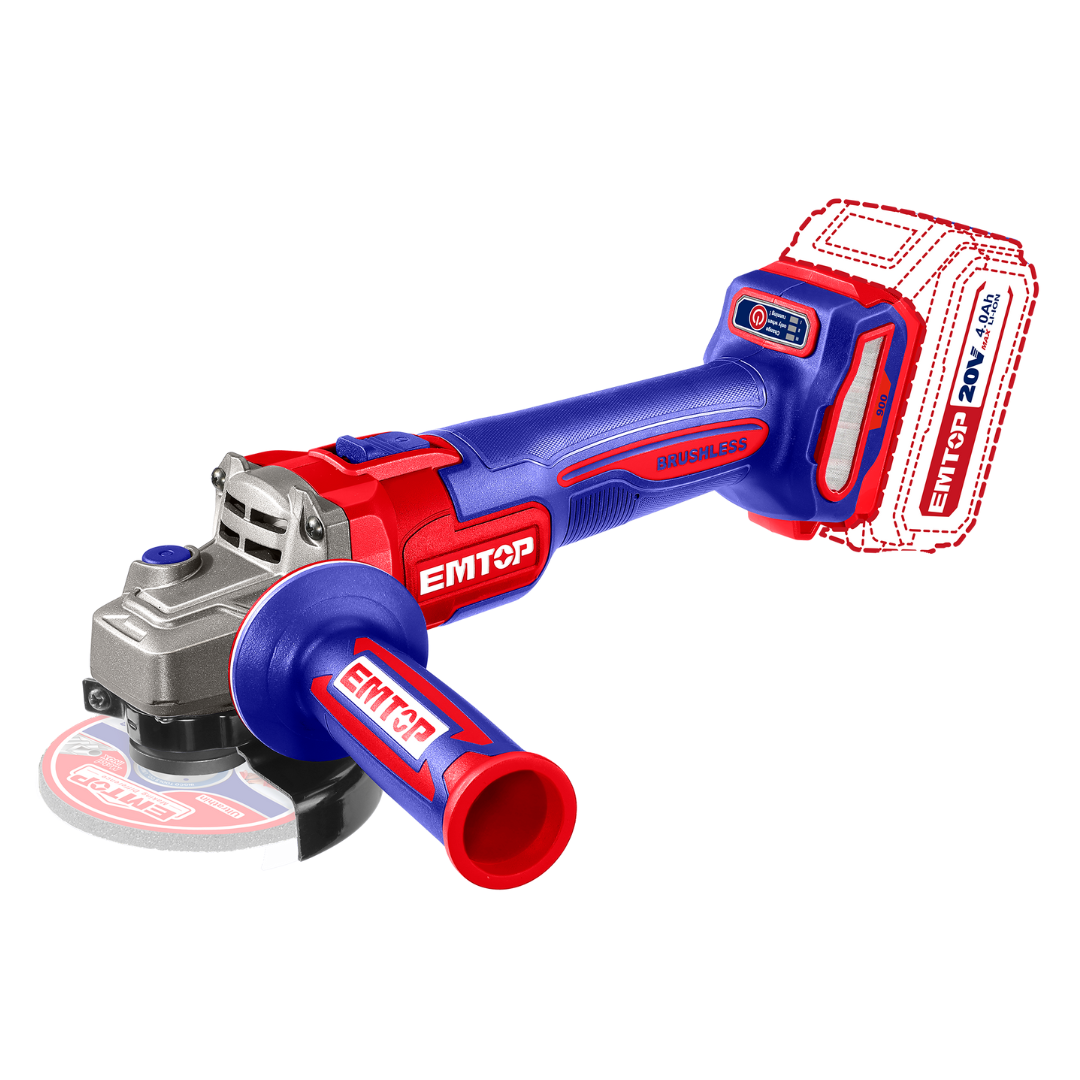ESMERILADORA INALAMBRICA 4-12 PULG 20V BRUSHLESS 2 BATER&Iacute;AS 4.0 AH Y CARGADOR image number null