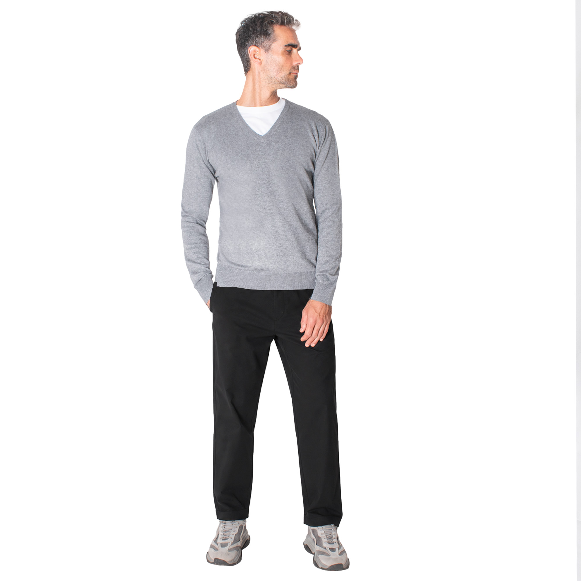 Su&eacute;ter Regular Fit Cuelllo V Generra para Hombre image number null