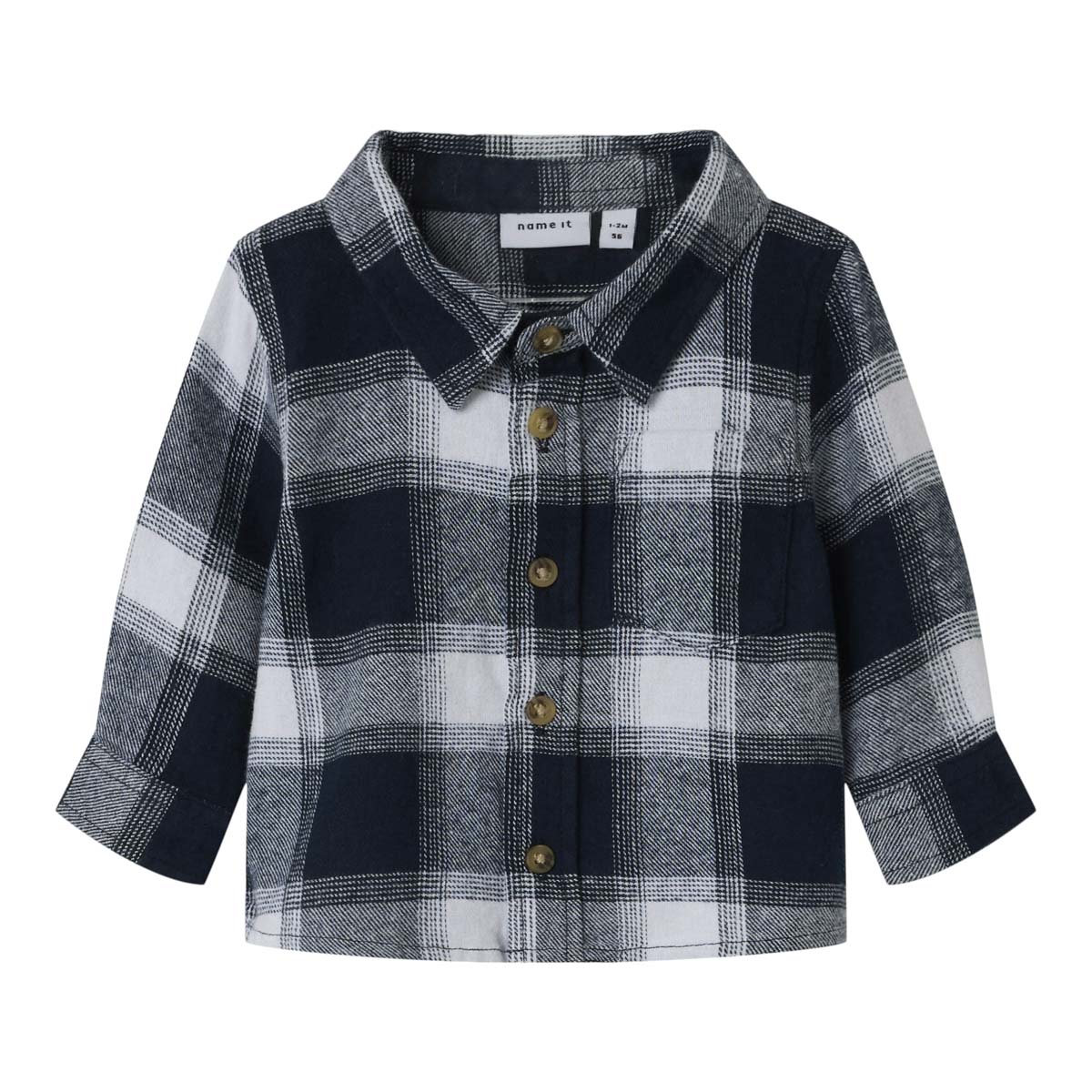 Camisa de Cuadros de Manga Larga Name It para Beb&eacute; Ni&ntilde;o image number null