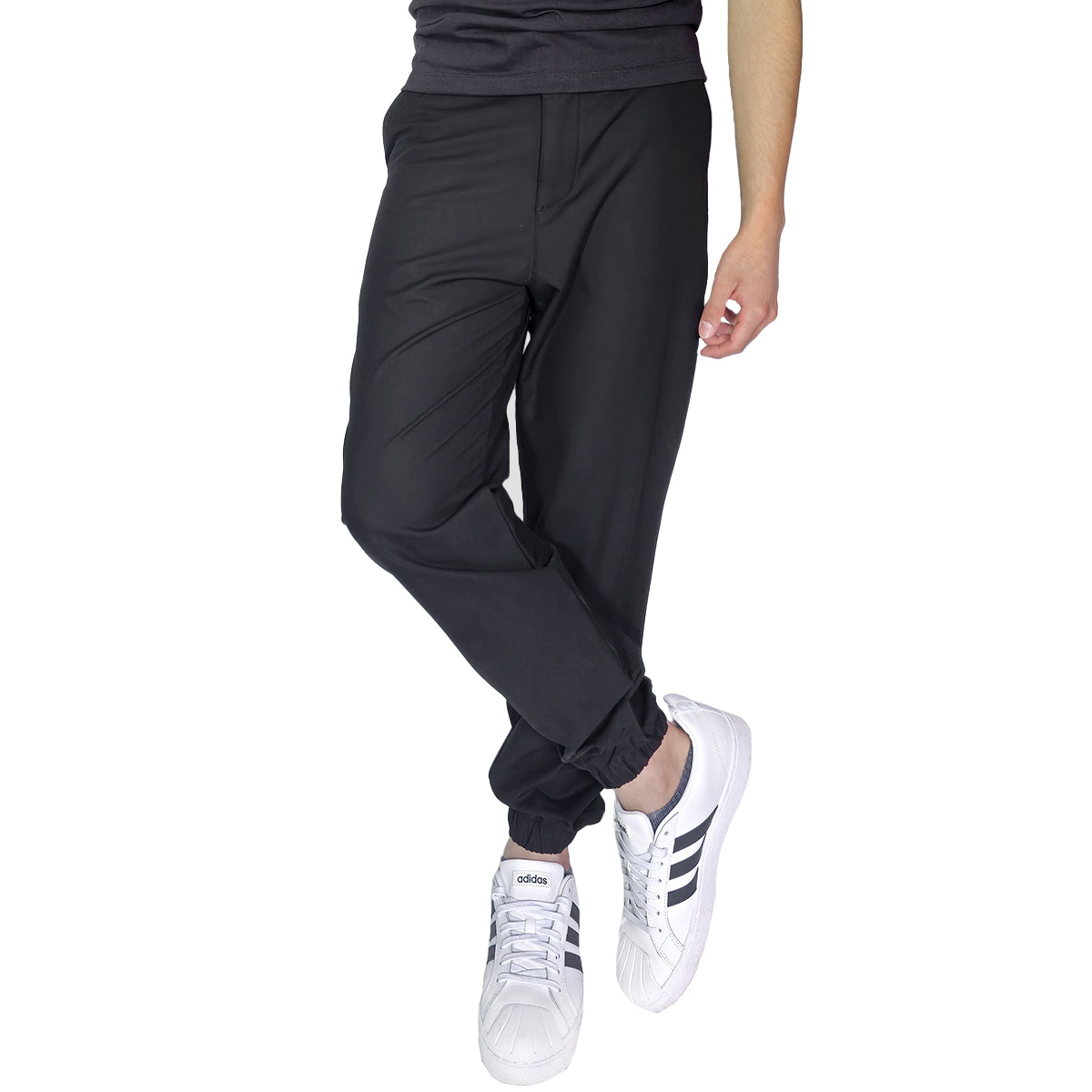 Pantal&oacute;n Classic Tipo Jogger Regular Fit Usport Negro para Hombre image number null