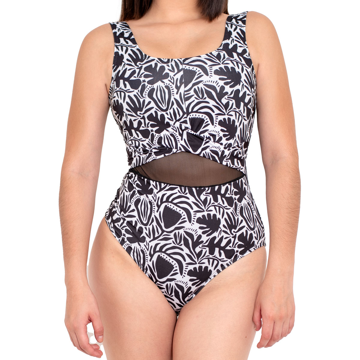 Traje De Ba&ntilde;o Completo Con Cutout Relax Beach Para Mujer image number null