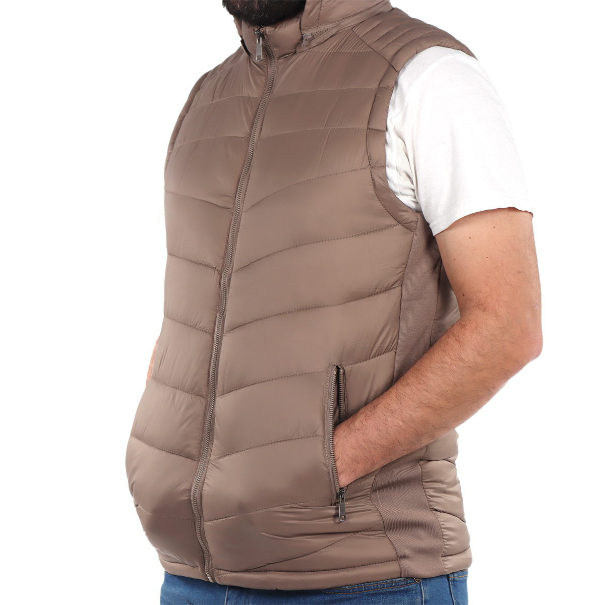 Chaleco Capitonado con Gorro Tim Men para Hombre image number null
