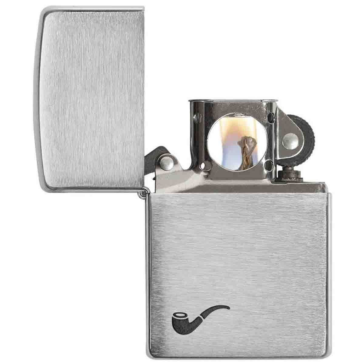 Encendedor Negro Mate Con Rojo y Logos Zippo image number null