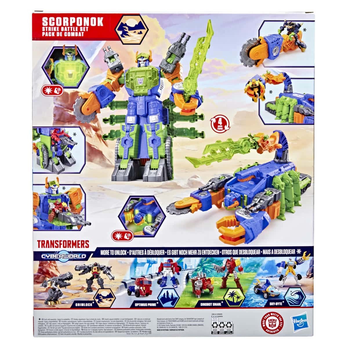 Transformers Figura De Acci&oacute;n Cyberworld Scorponok image number null