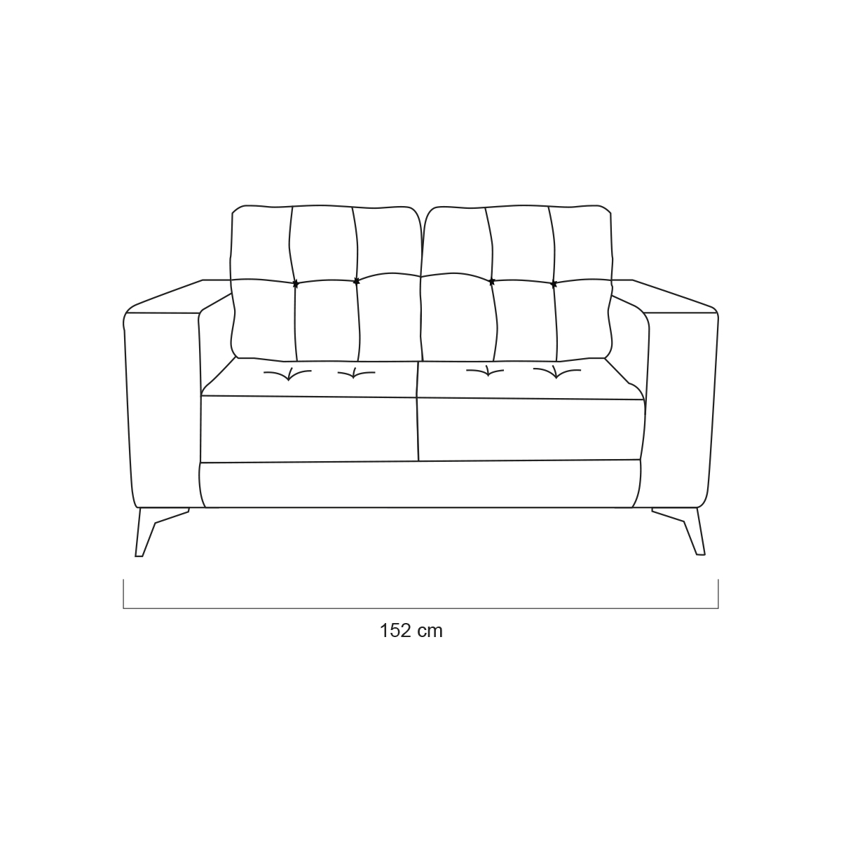 Love Seat Namast&eacute; Fancy Zinc ARTABAN image number null