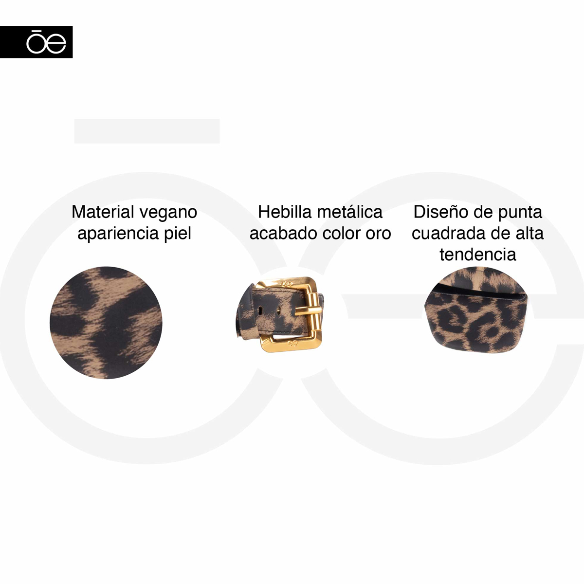 Sandalia Pulsera Ajustable Cloe Animal Print con Aplicaci&oacute;n Hebilla para Mujer image number null