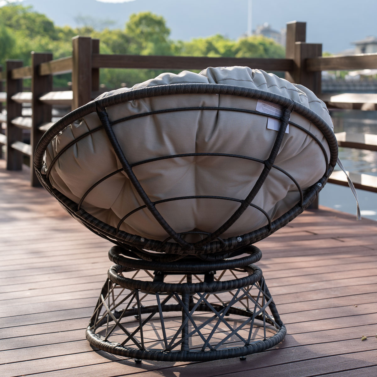 Papasan Metal Giratorio VINTAGE HOME image number null