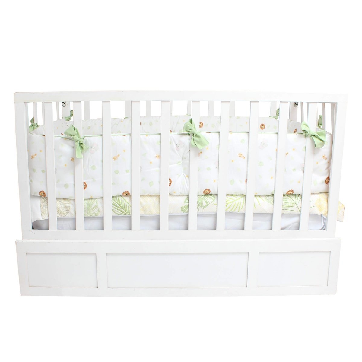 Juego de Cuna Cary Safari 95x140 cm Verde 4 Piezas image number null