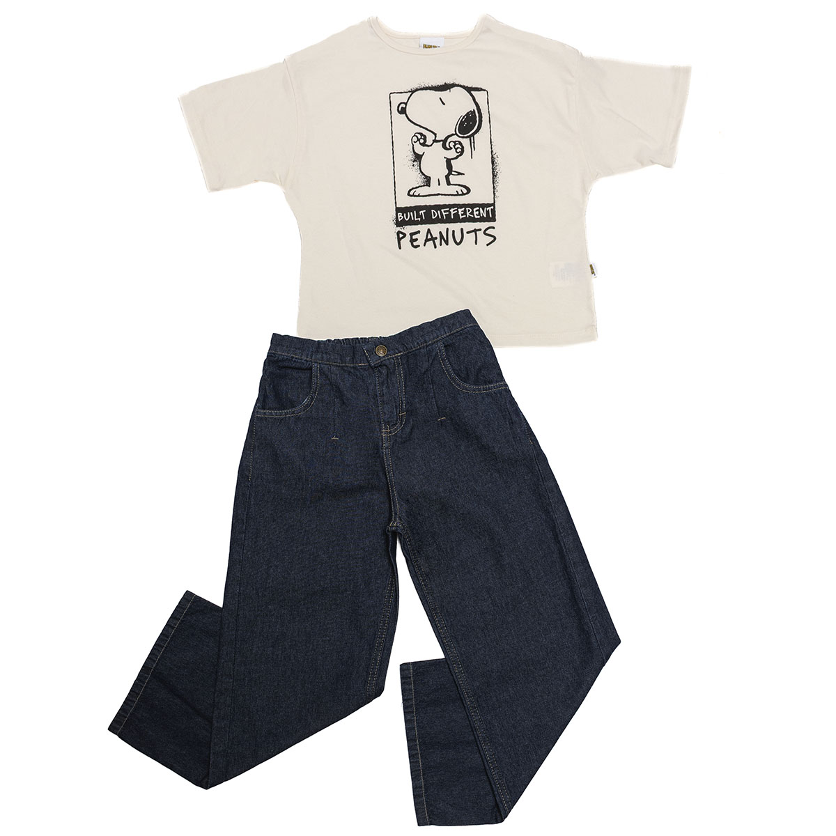 Conjunto de Playera Manga Corta con Pantal&oacute;n con Dise&ntilde;o Snoopy para Ni&ntilde;a image number null