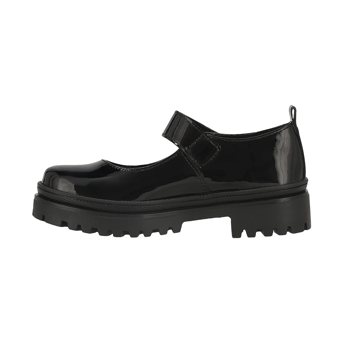 Zapato Escolar Hush Puppies en Charol Suela Gruesa y Ajuste Velcro para Ni&ntilde;a image number null