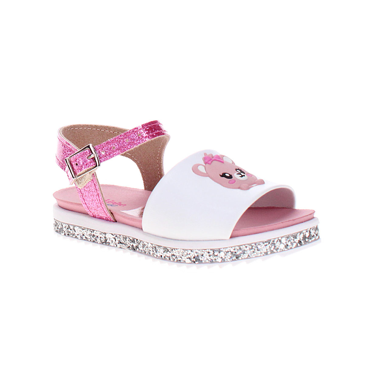 Sandalia Con Velcro 13-18 Blanco Molekinha image number null