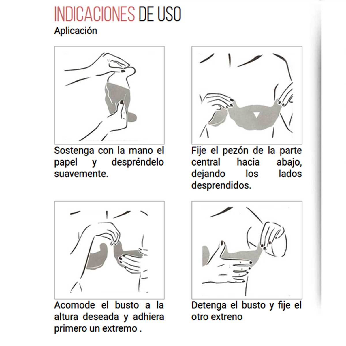 Copas Adheribles Riggi para Mujer image number null