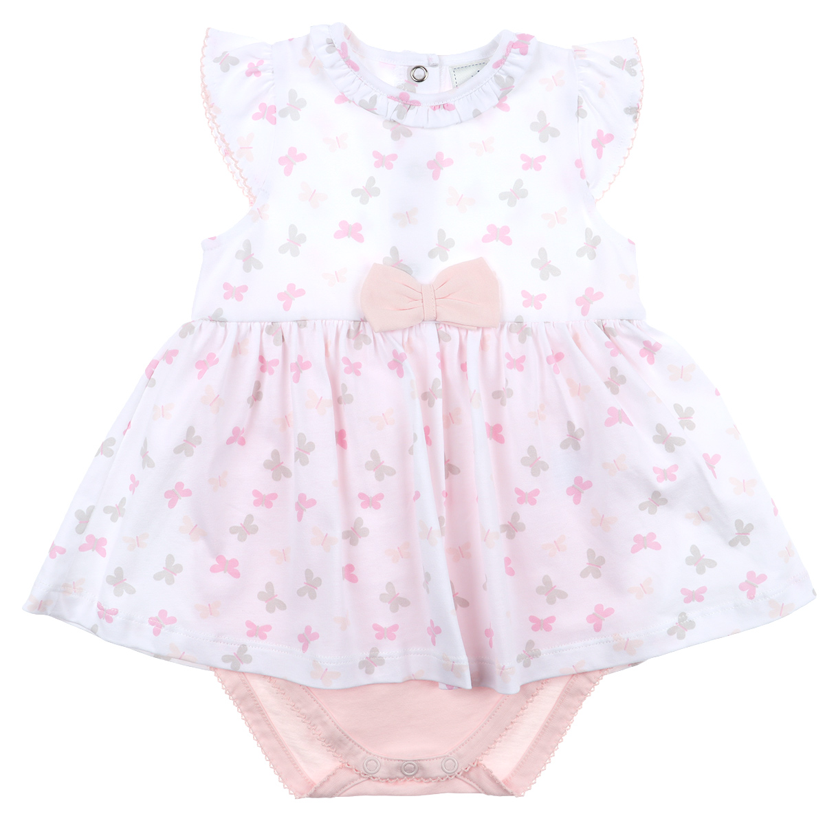 Vestido Body Mariposas Algod&oacute;n Carosello Beb&eacute; Ni&ntilde;a image number null