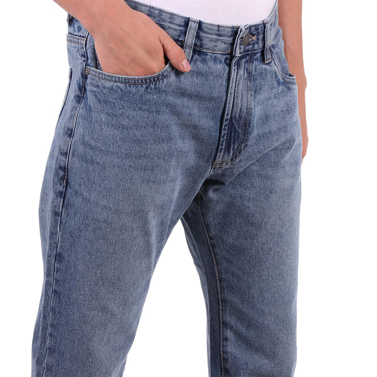 Jeans Regular Fit Deslavado Casual OVS para Hombre image number null