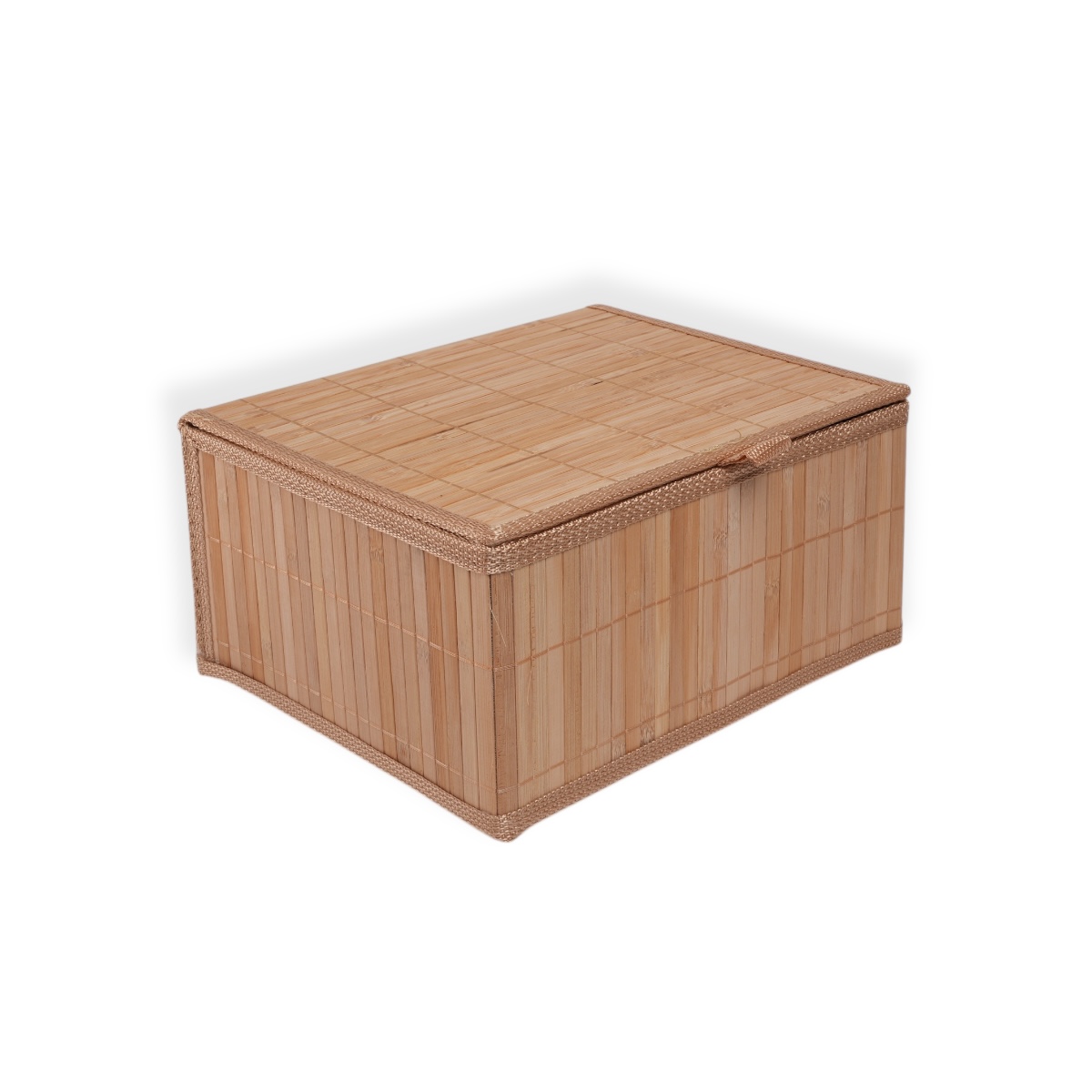 Juego De 3 Ba&uacute;les Almacenamiento Bamb&uacute; Con Forro Home Nature image number null