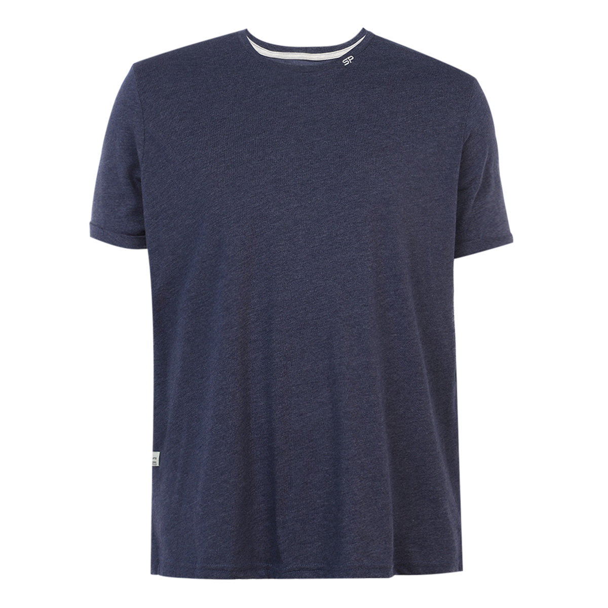 Playera con Bordado Silver Plate Manga Corta para Hombre Plus image number null