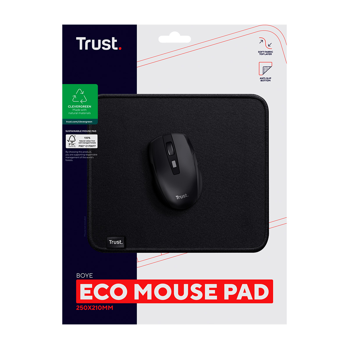 Mousepad Negro Trust image number null