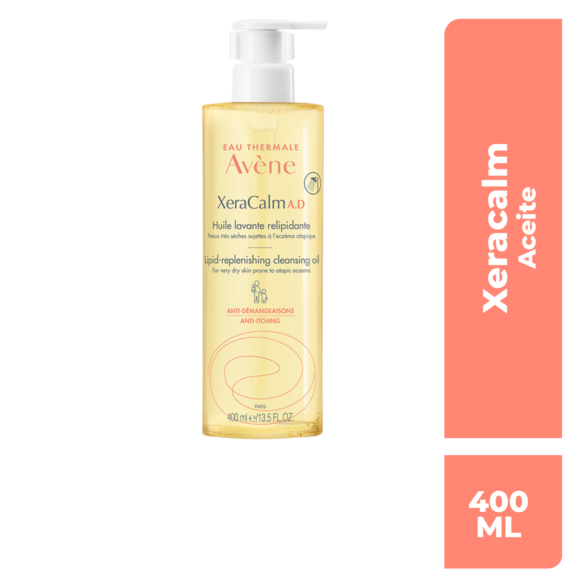 Xeracalm A. D. Aceite Limpiador Relipidizante, 400 Ml image number null