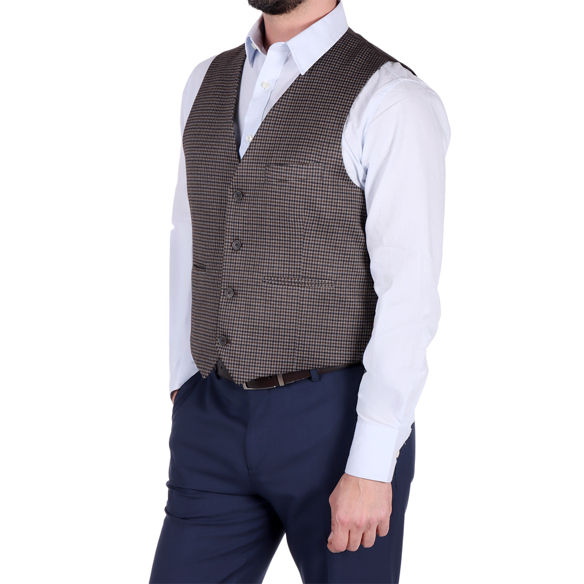 Chaleco Slim Fit Formal Elegante Bruno Magnani para Hombre image number null