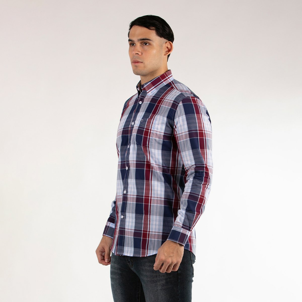 Camisa Casual Regular Fit Oscar de la Renta Manga Larga para Hombre image number null