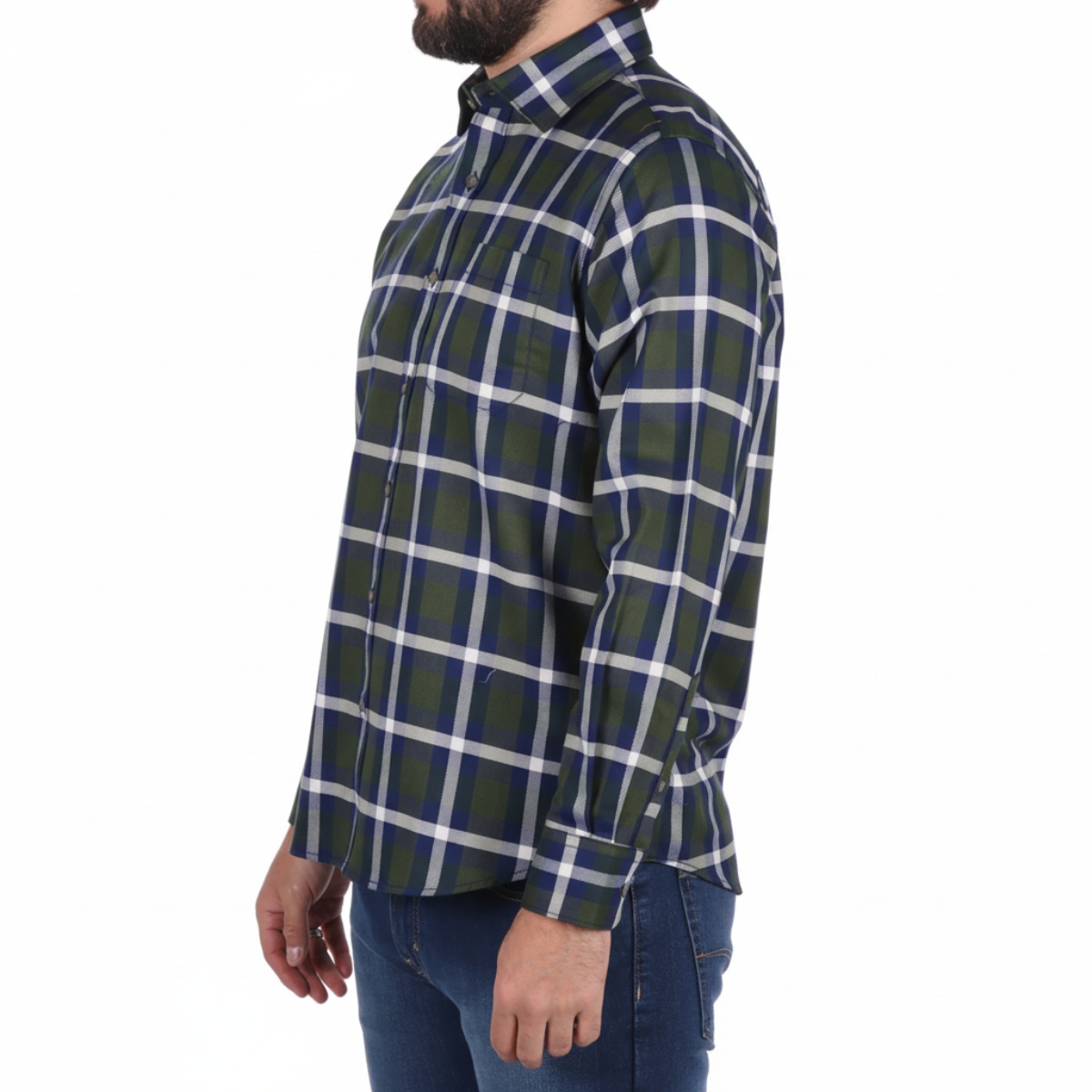 Camisa Cuadros Manga Larga Carlo Corinto para Hombre image number null