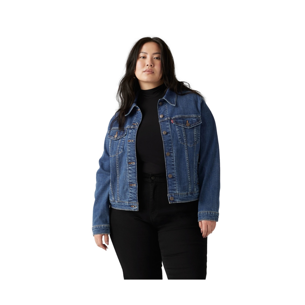 Chamarra Denim Regular  Levis Plus para Mujer Curvy image number null