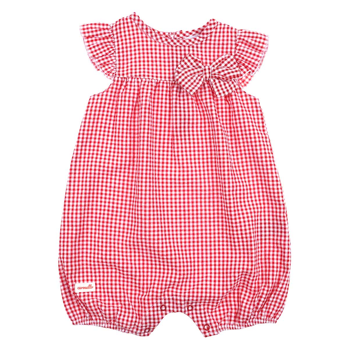 Romper Cuadros Bicolor Vichy Algod&oacute;n Carosello Beb&eacute; Ni&ntilde;a image number null