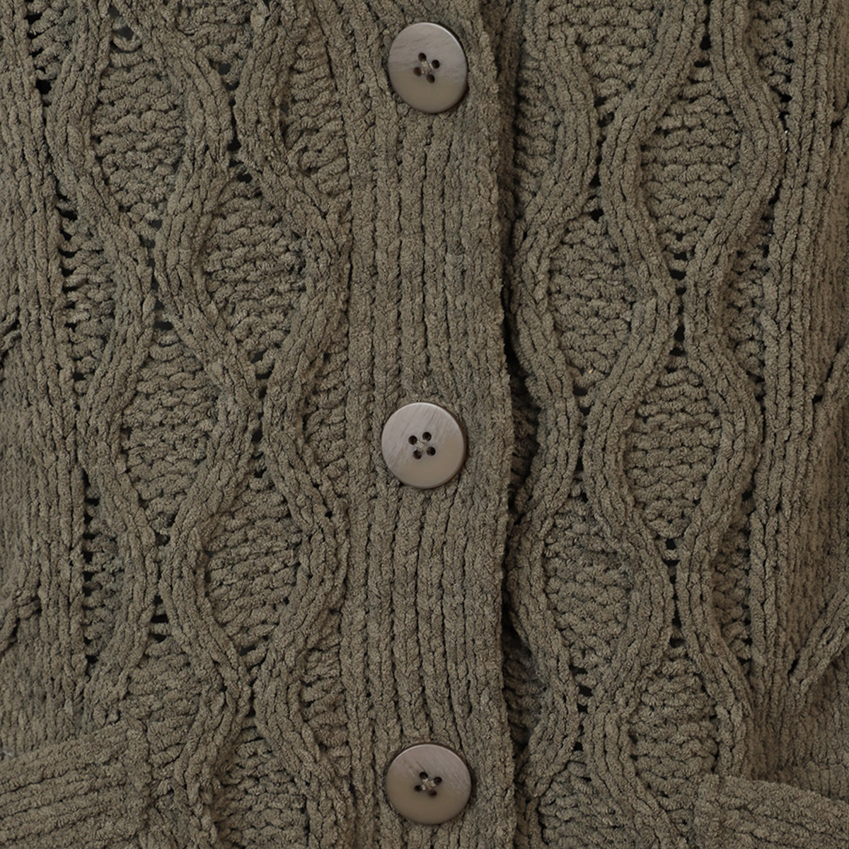 Su&eacute;ter C&aacute;rdigan Chenille Fukka Para Mujer Curvy image number null