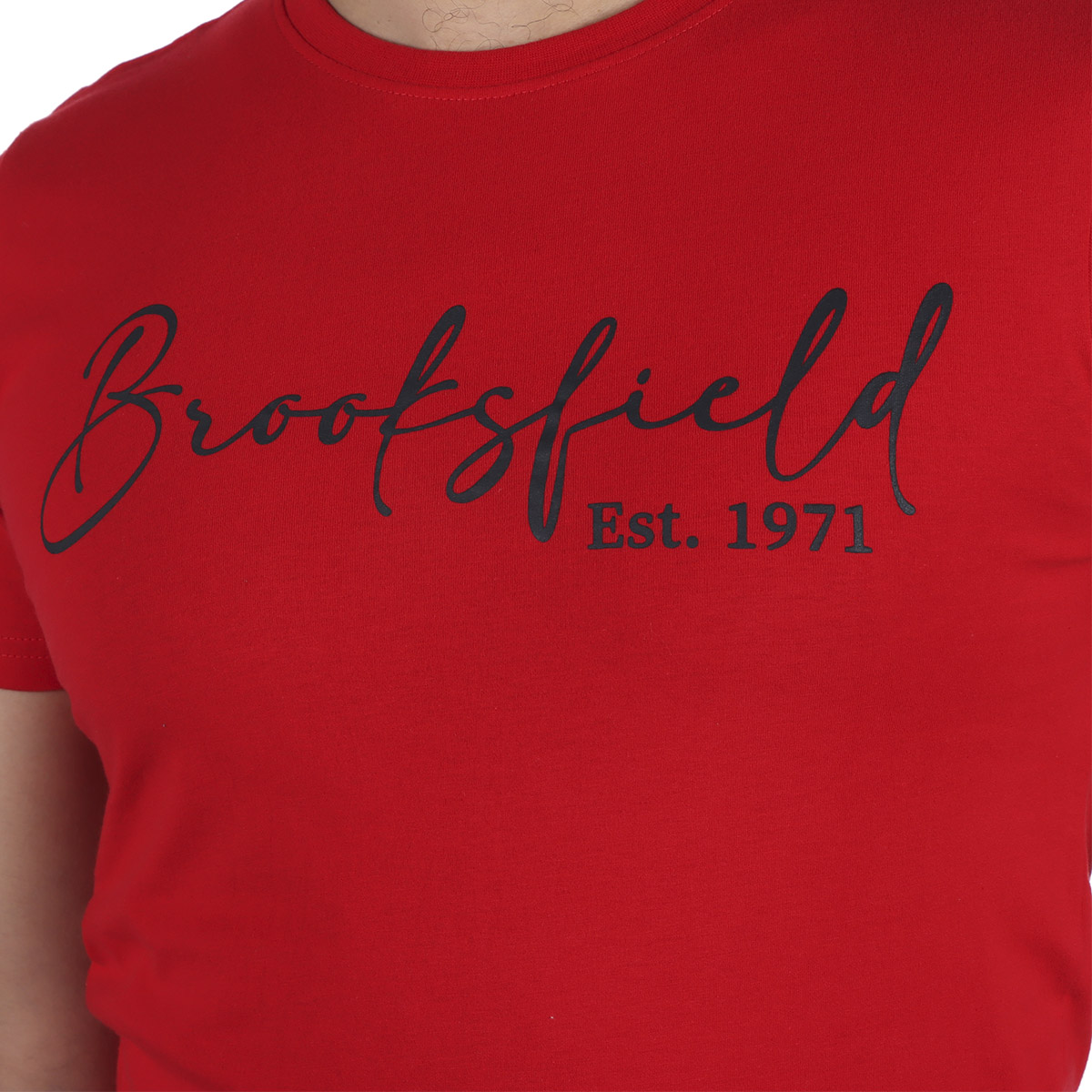 Playera Algod&oacute;n Cuello Redondo Logo Brooksfield para Hombre image number null