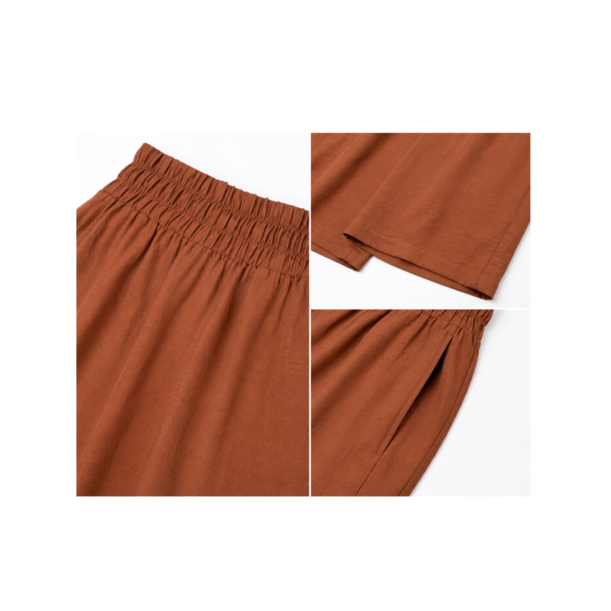 Pantal&oacute;n De Maternidad Liso Con Pierna Ancha Doma Para Mujer image number null
