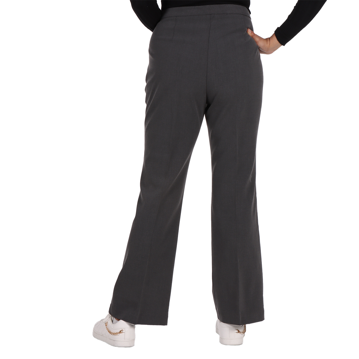 Pantal&oacute;n Tailored Raya Central Tiro Alto Jeanious Mujer image number null