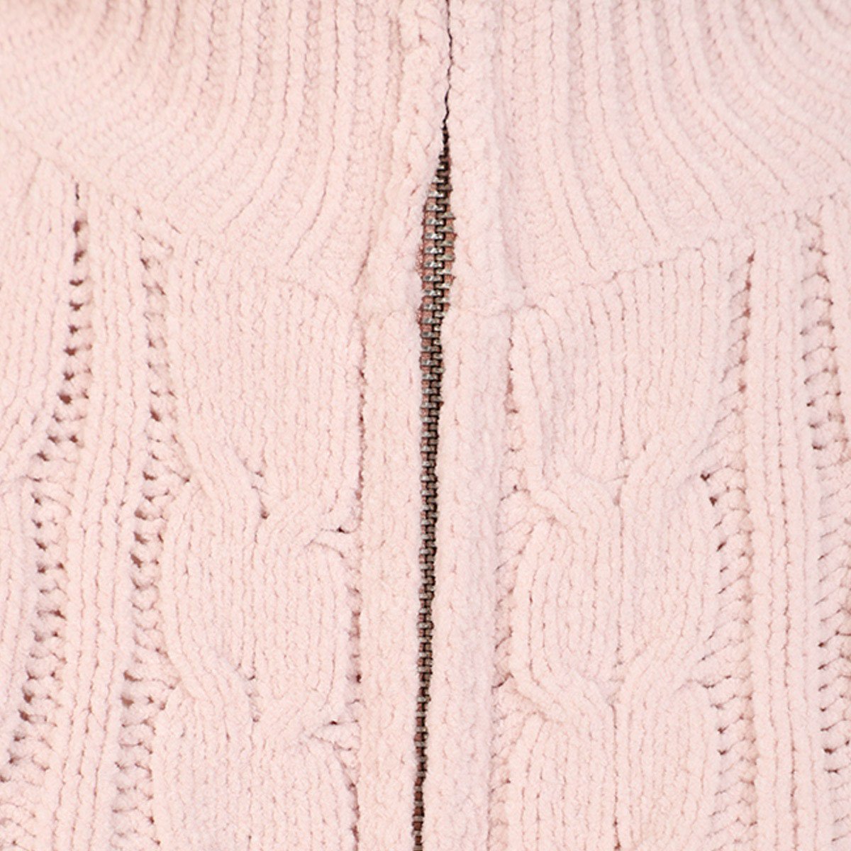 C&aacute;rdigan Con Cierre De Chenille Jeanious Para Mujer Curvy image number null