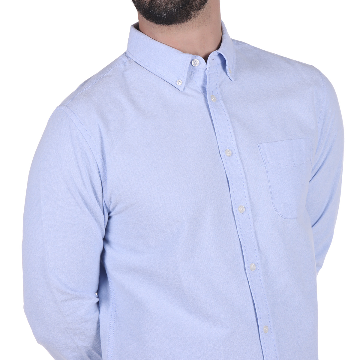 Camisa Oxford Manga Larga Dise&ntilde;o Liso Jeanius para Hombre image number null