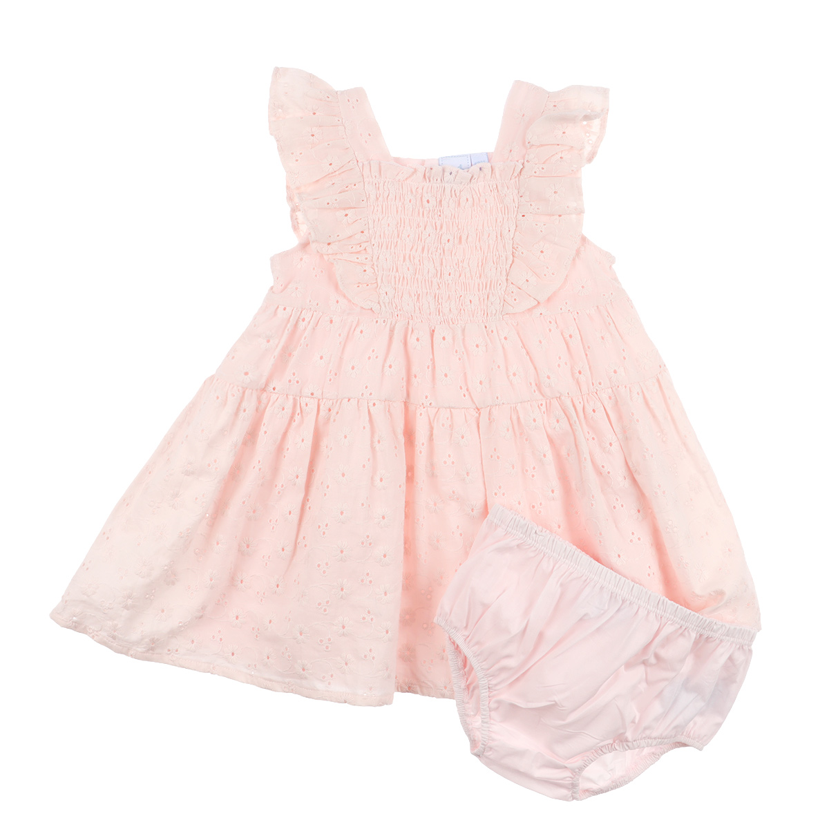Conjunto Vestido y Pa&ntilde;alero Algod&oacute;n Carosello Beb&eacute; Ni&ntilde;a image number null
