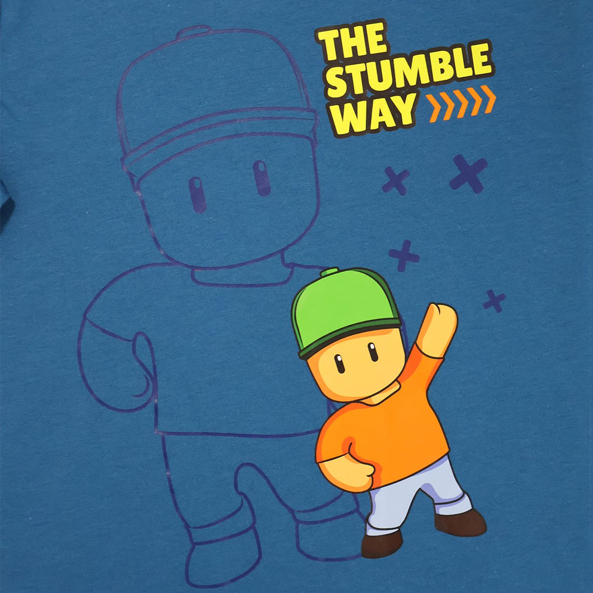 Pijama de Playera Manga Corta y Pantal&oacute;n con Dise&ntilde;o Stumble Guys para Ni&ntilde;o image number null